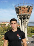Jopanke Vucedol Tauben - Croatian Streetwear  T-Shirt schwarz