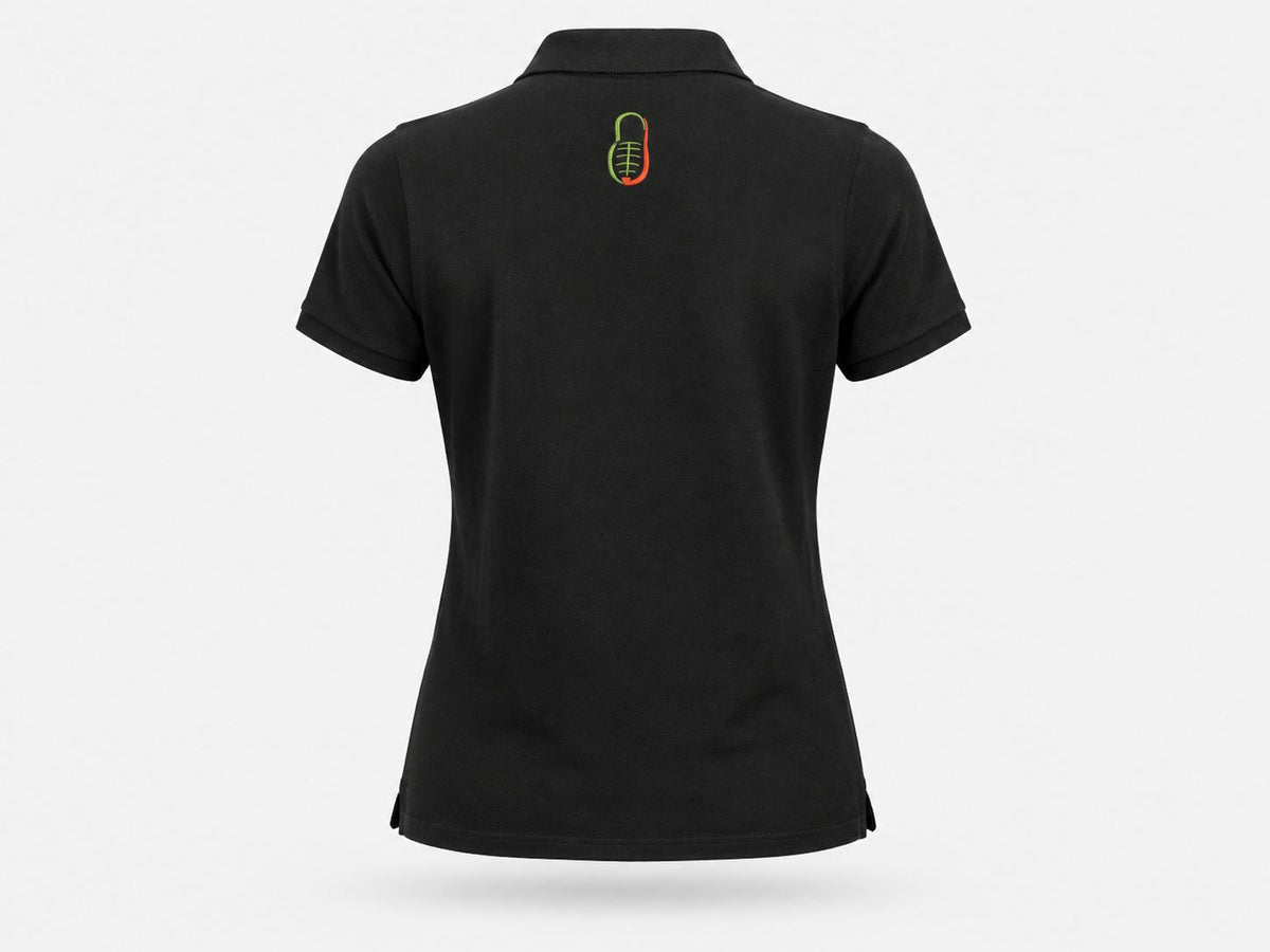 Jopanke Damen-Polo Schwarz /100% Bio-Baumwolle