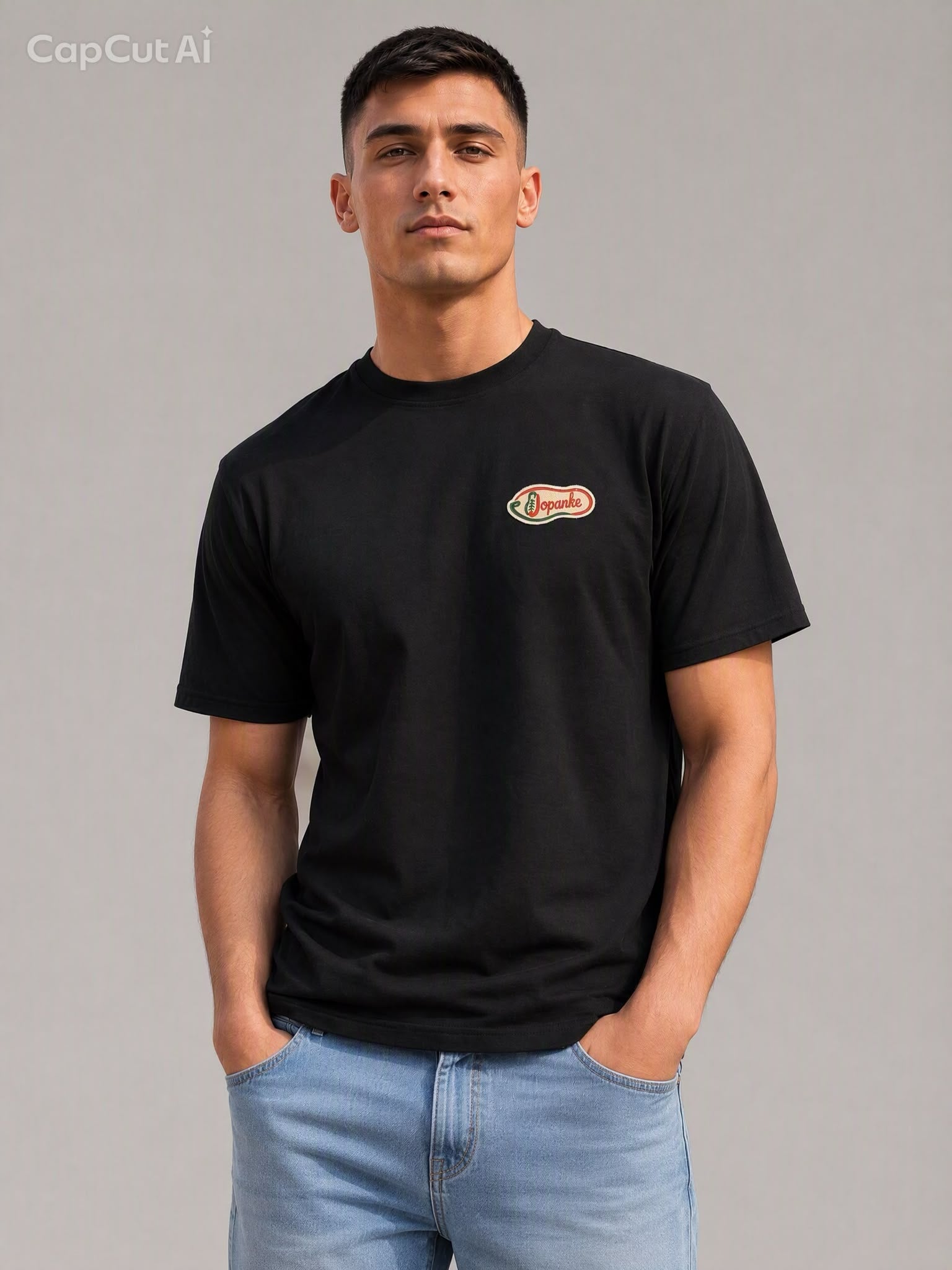 JOPANKE Classic Logo T-Shirt – Schwarz