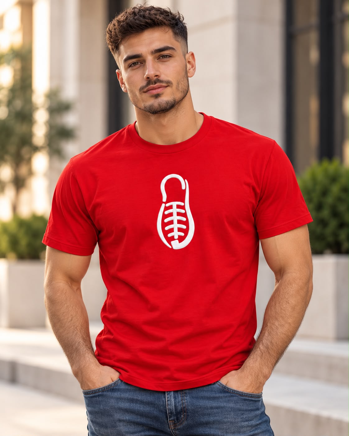 Opanak T-Shirt Rot -Balkan Streetwear / Jopanke