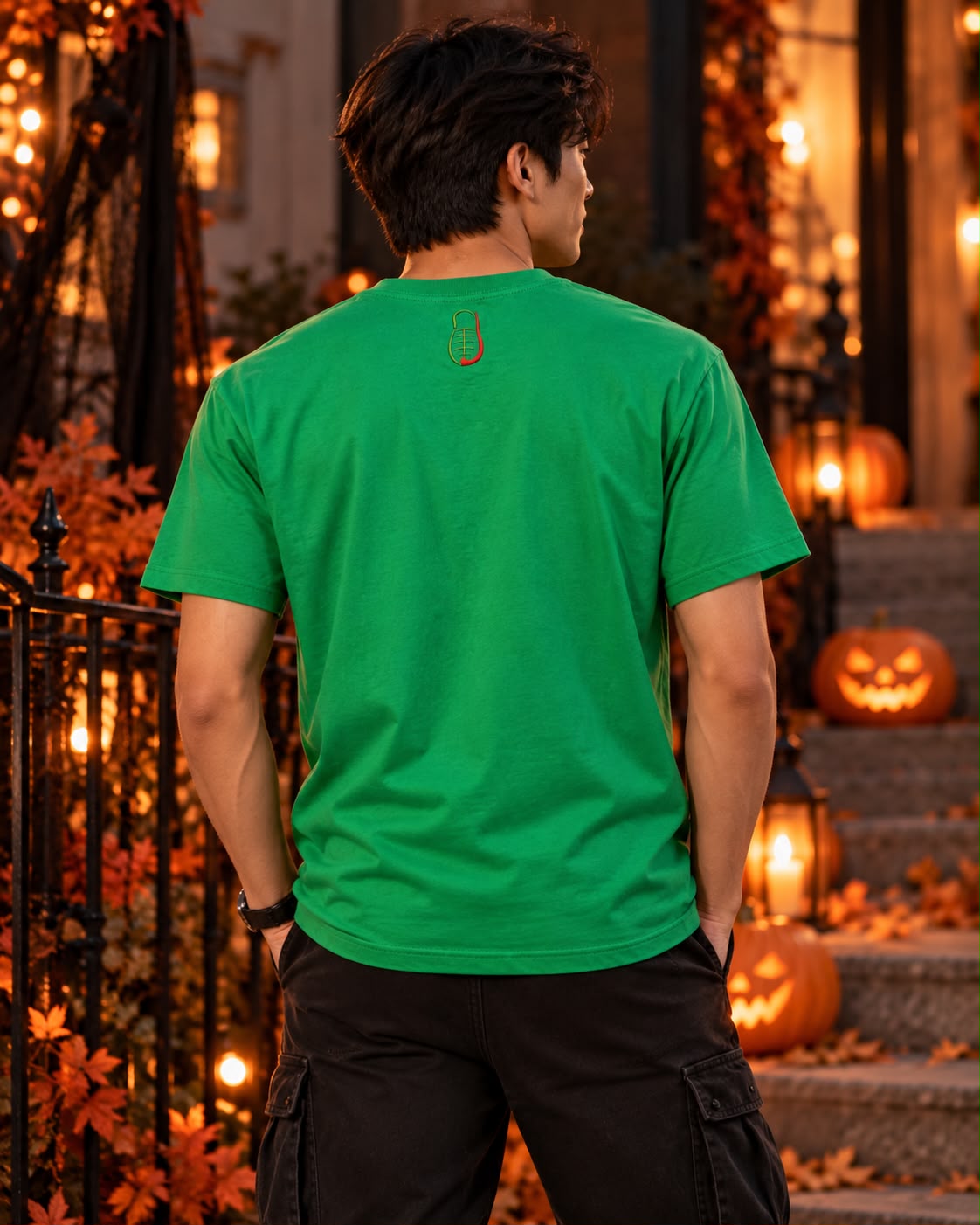 ASIAN Fire Dragon - Pumpkin Halloween T-Shirt / Jopanke