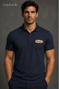 Jopanke Premium Polo Shirt mit Stickerei-Navy Blau