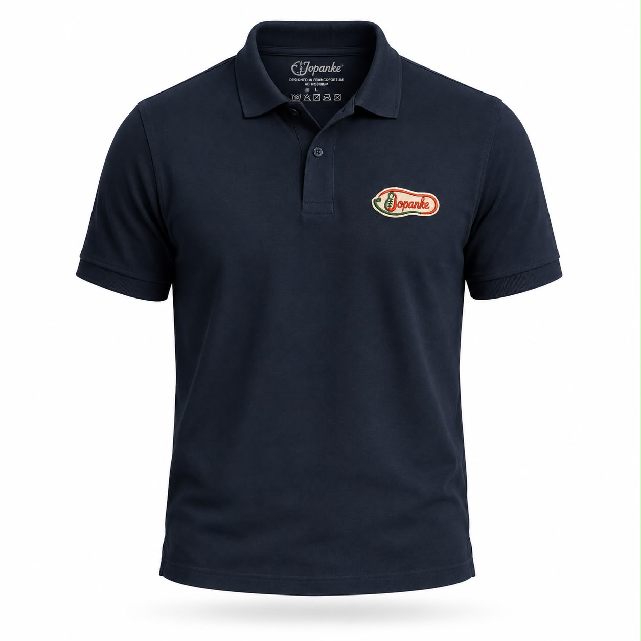 Jopanke Premium Polo Shirt mit Stickerei-Navy Blau