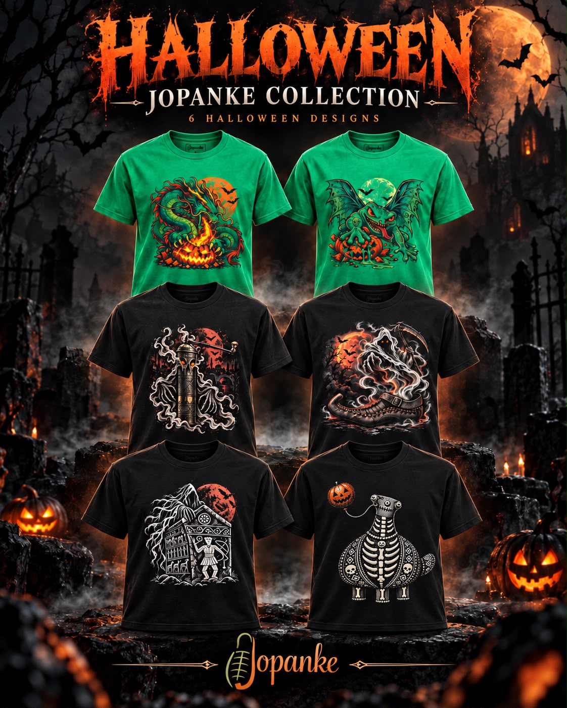 Jopanke STEĆAK – Mystisches Balkan Halloween T-Shirt